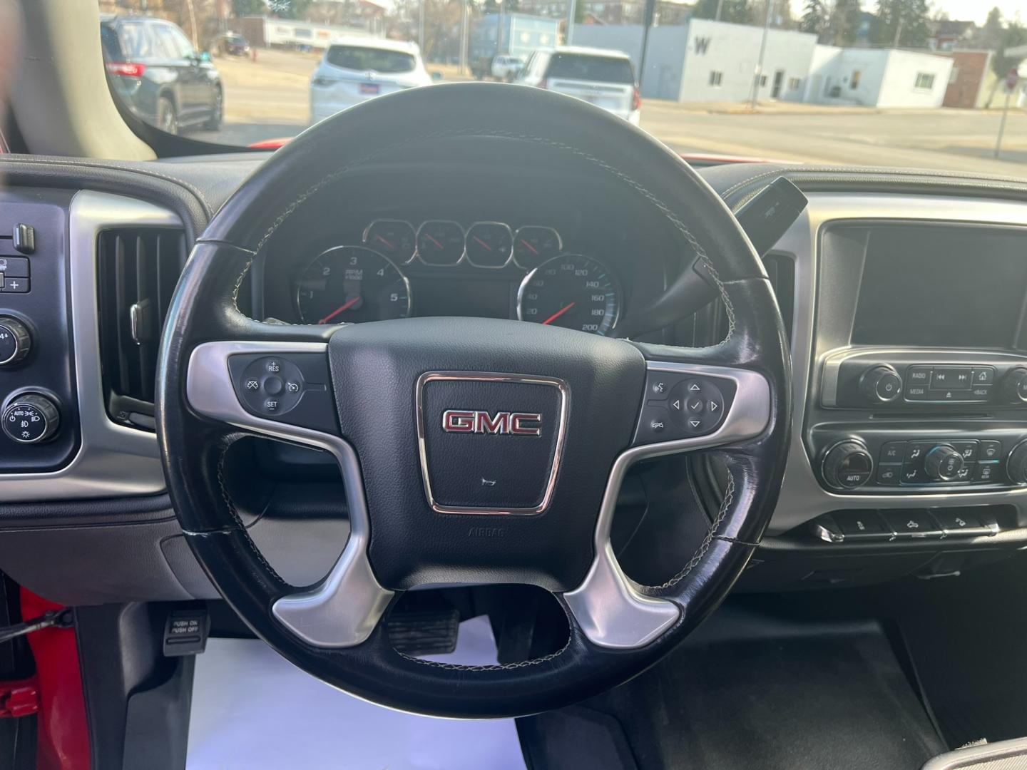 2019 Red /Charcoal GMC Sierra 1500 SLE (2GTV2MEC9K1) with an 5.3L V8 engine, Automatic transmission, located at 116 5th Avenue South, Lewistown, MT, 59457, 47.063877, -109.427879 - Discover the rugged versatility of the 2019 GMC Sierra 1500 SLE Double Cab 4WD. This truck is built to handle tough tasks with ease, whether you're tackling a worksite or heading off-road for adventure. Equipped with a powerful 5.3L V8 engine and advanced 4WD system, the Sierra 1500 SLE delivers im - Photo#9